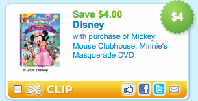 mickey mouse DVD coupon