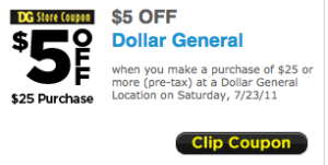 Dollar General Coupon