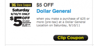 Dollar General Coupon