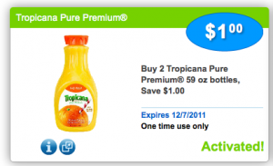 Tropicana coupon