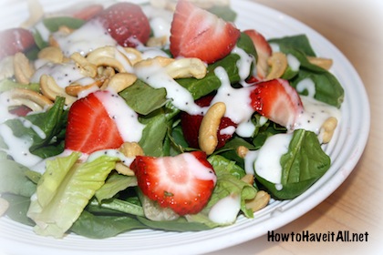 Strawberry-Cashew-Salad